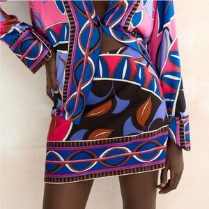 ZARA VIRAL PATTERN MINI SKIRT - S2431